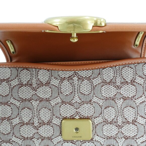 Coach Bandit Signature Shoulder Bag Brown OS - Picture 7 of 14